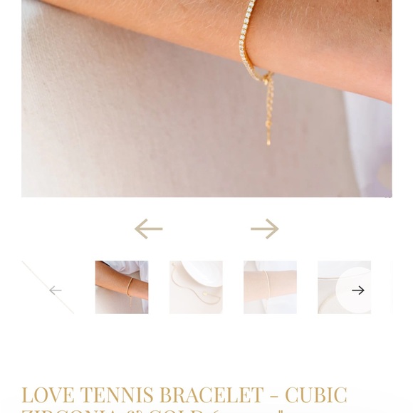 So Pretty Cara Cotter 7in Tennis Bracelet - Picture 2 of 4